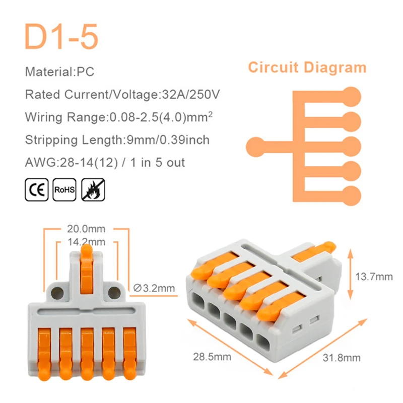 Mini Quick Wire Conductor Conn - مراجعة Push Fit Connector وسعره