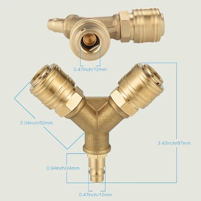 Upgraded Compressed Air Distri - مراجعة Compression Fitting Brass وسعره