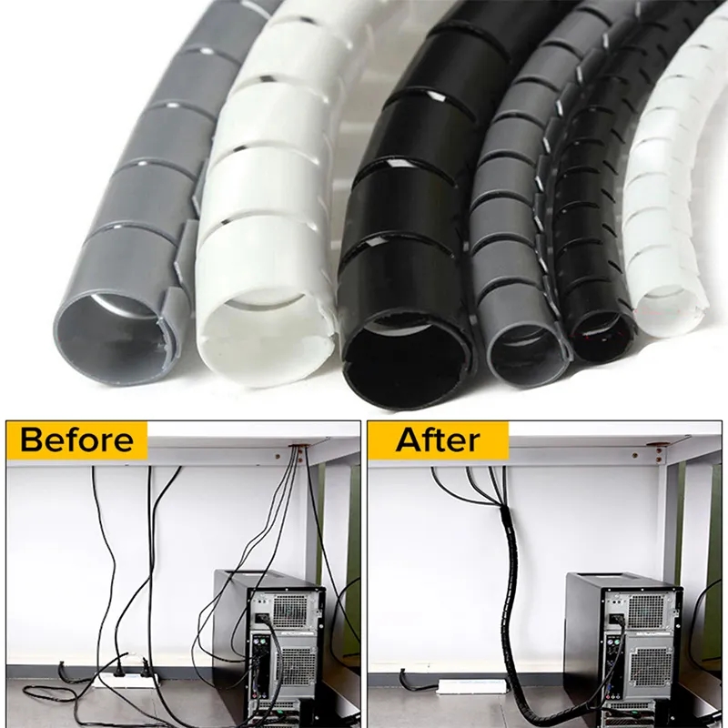 1/2M Flexible Spiral Cable Org - مراجعة Plastic Pipe Clip وسعره