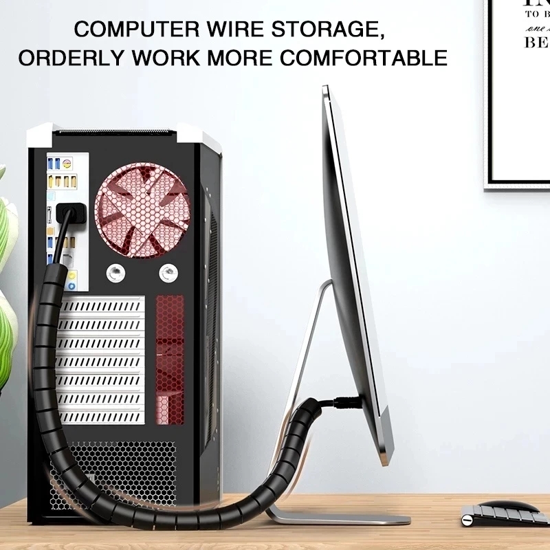 1/2M Flexible Spiral Cable Org - مراجعة Plastic Pipe Clip وسعره