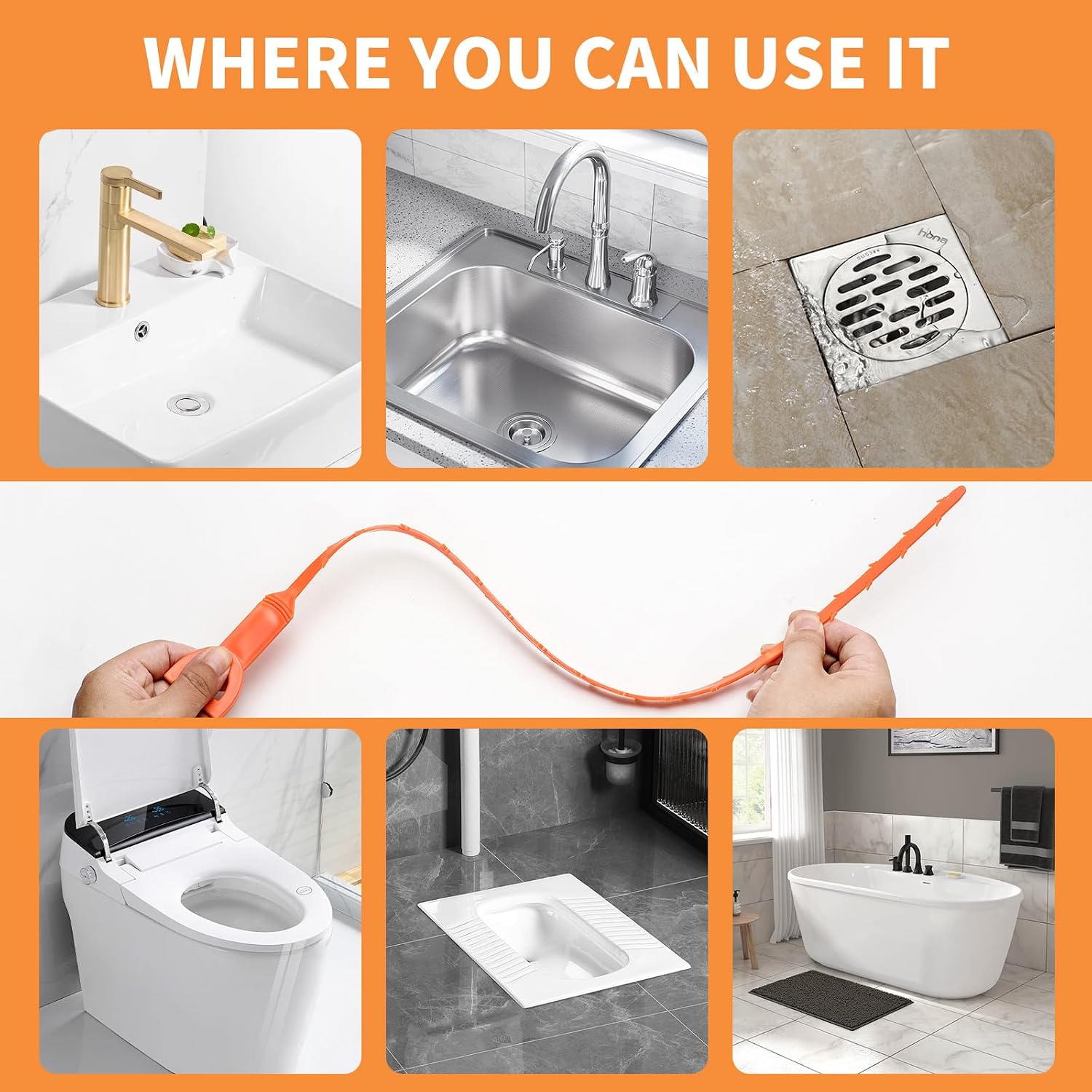4-Pack 20-Inch Drain Snake, Fl - مراجعة Drain Snake Flexible وسعره