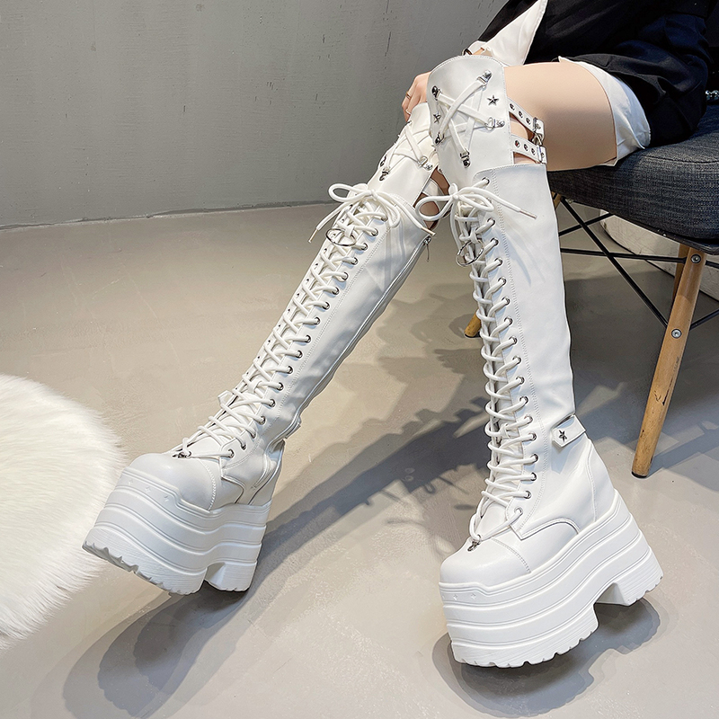 Punk Women Boots Ladies Cospla - مراجعة Pipe Bending Spring وسعره