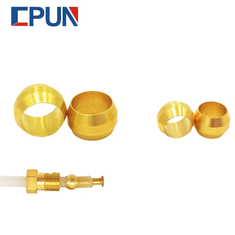 10pc Brass Double taper ferrul - مراجعة Compression Fitting Brass وسعره