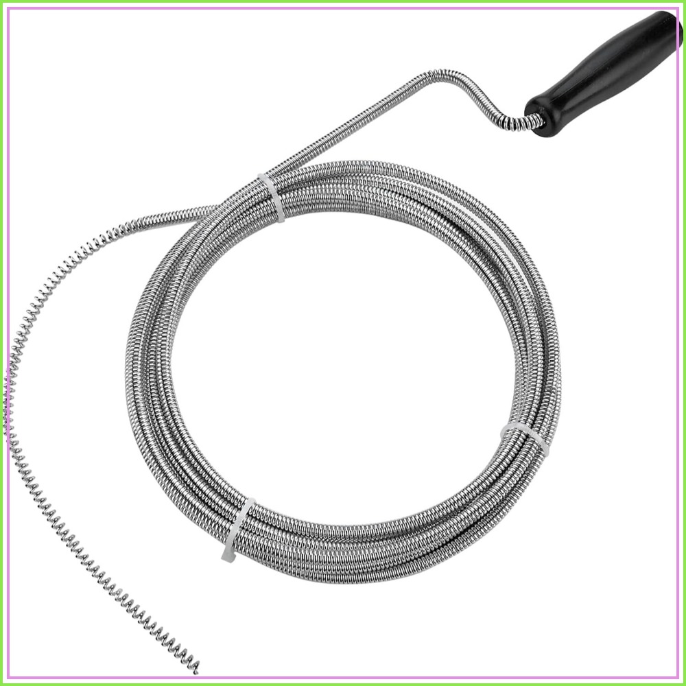 10 ft Metal Plumbers Snake for - مراجعة Drain Snake Flexible وسعره