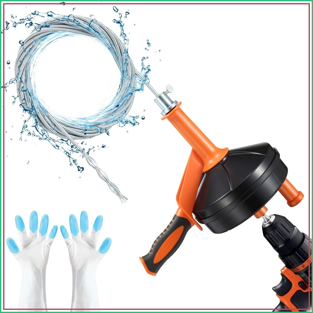 Drain Auger Clog Remover with  - مراجعة Drain Snake Flexible وسعره