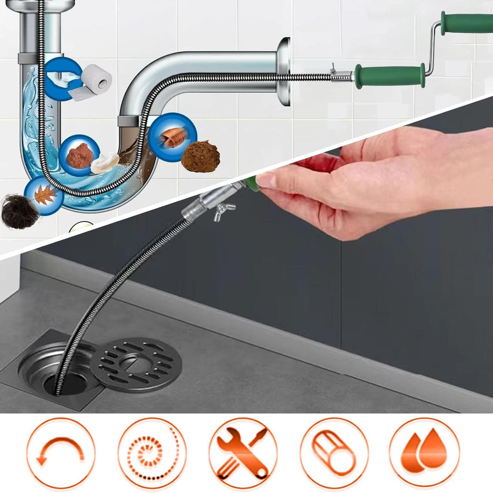 Drain Snake 4M Flexible Pipe U - مراجعة Drain Snake Flexible وسعره