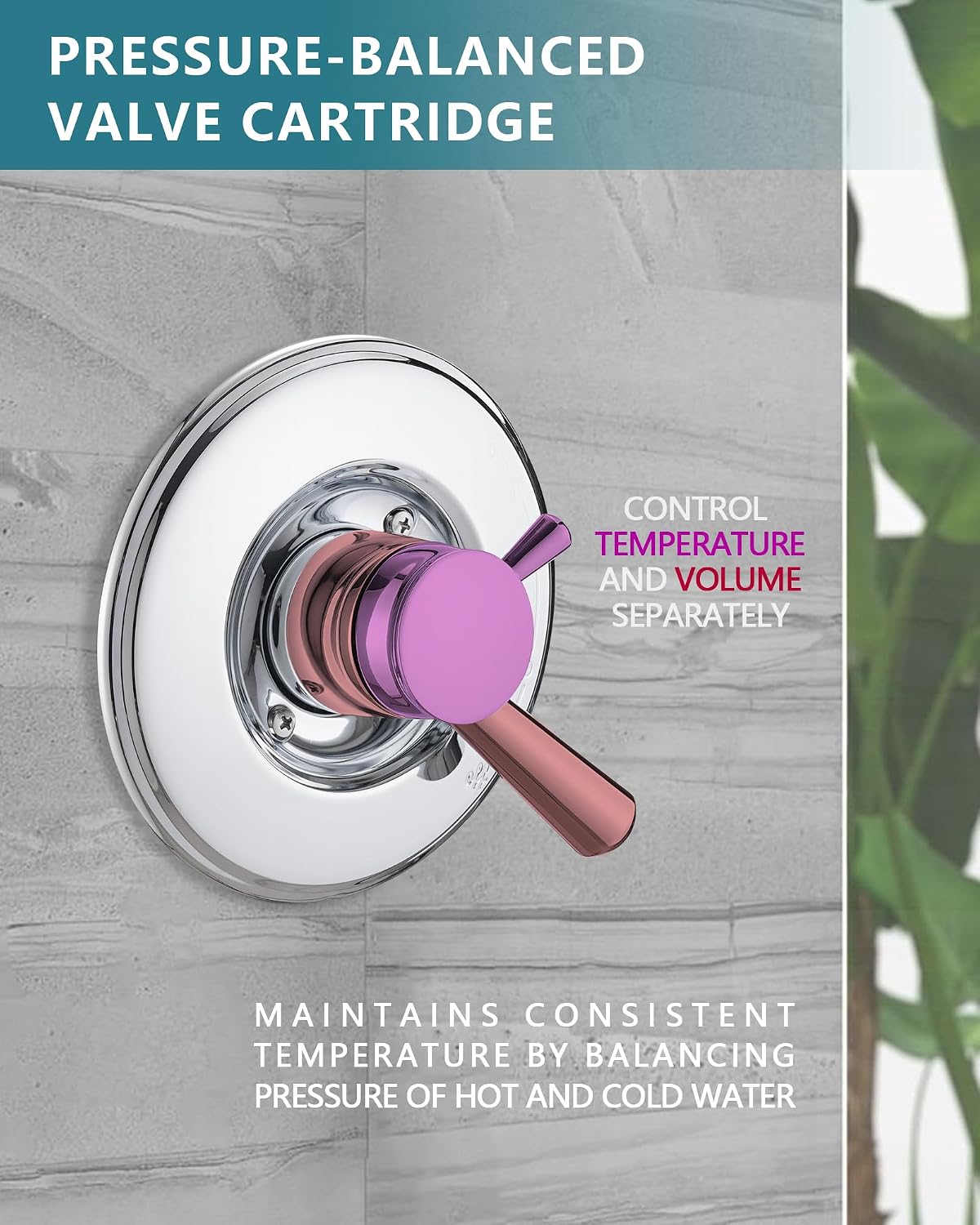 Chrome Shower Trim Kit Compati - مراجعة Shower Valve Cartridge وسعره