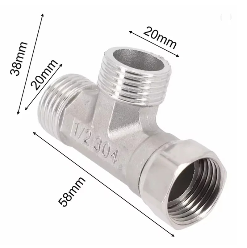 Stainless Steel T Adapter G1/  - مراجعة Shower Valve Cartridge وسعره