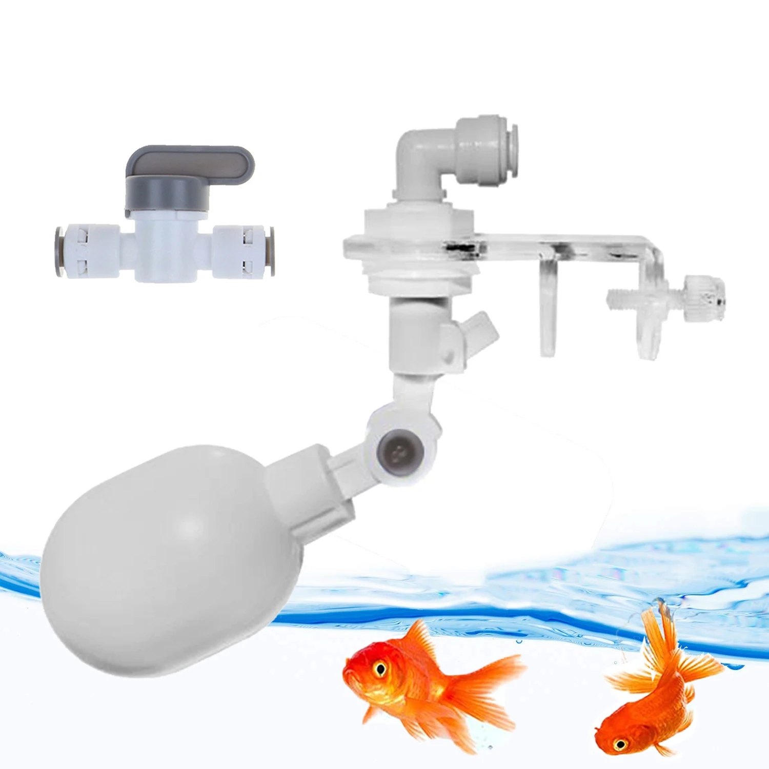 Auto Aquarium Water Changer Ki - مراجعة Float Ball Valve وسعره