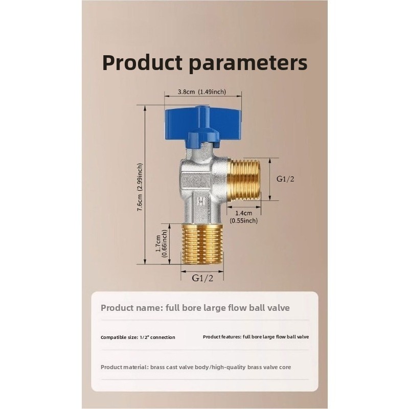 Brass Titanium G1/2 Toilet Flu - مراجعة Toilet Fill Valve وسعره
