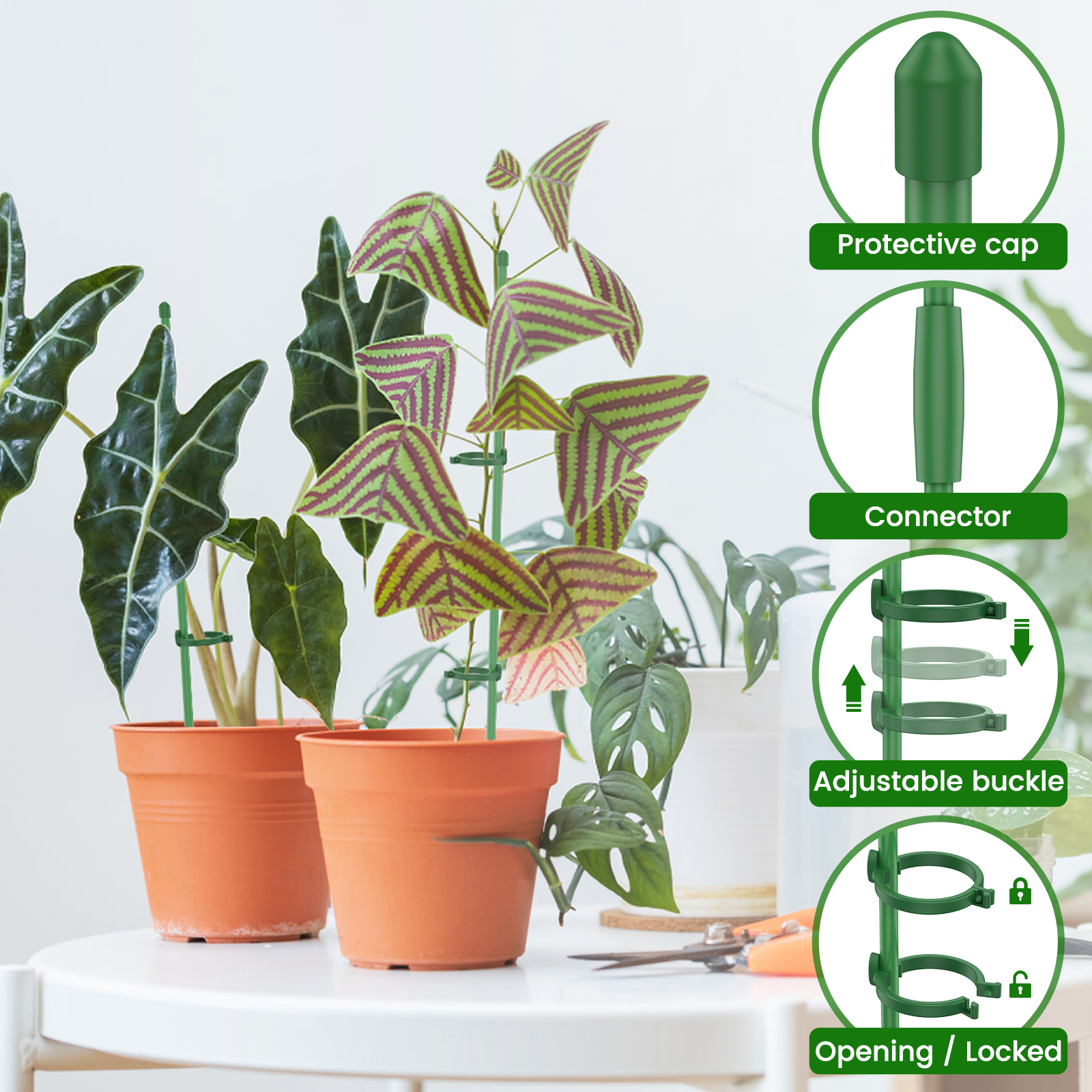 5/30Pcs Adjustable Plant Suppo - مراجعة Plastic Pipe Clip وسعره