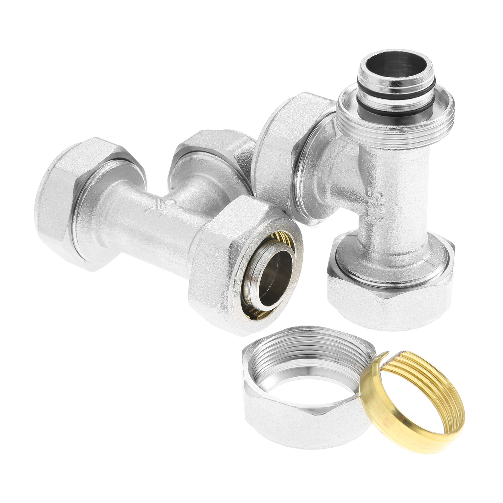 2Pcs 3/4’’ Tee Air Line Fittin - مراجعة Compression Fitting Brass وسعره