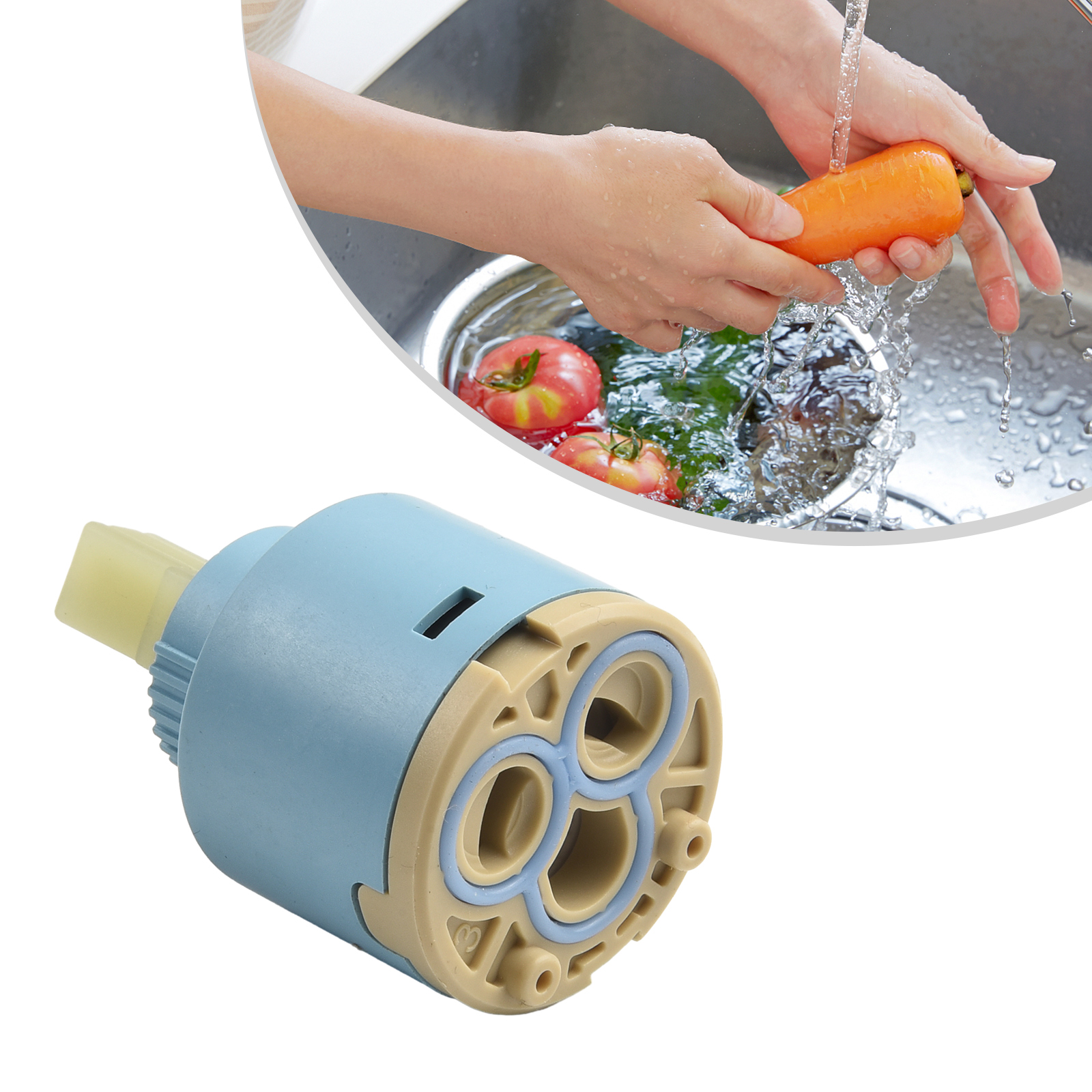 1pc Ceramic Cartridge 35mm/40m - مراجعة Basin Mixer Cartridge وسعره