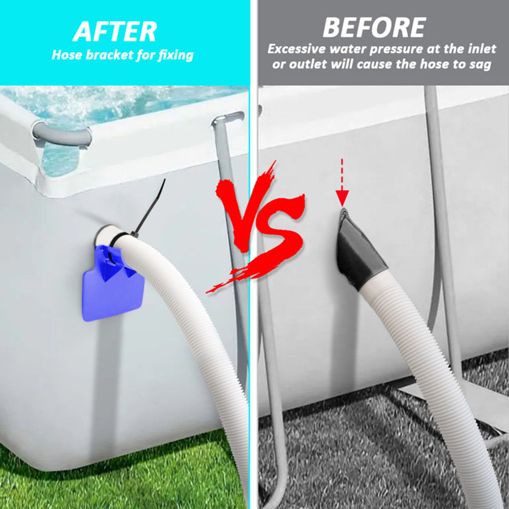 2pcs Swimming Pool Pipe Fixing - مراجعة Plastic Pipe Clip وسعره