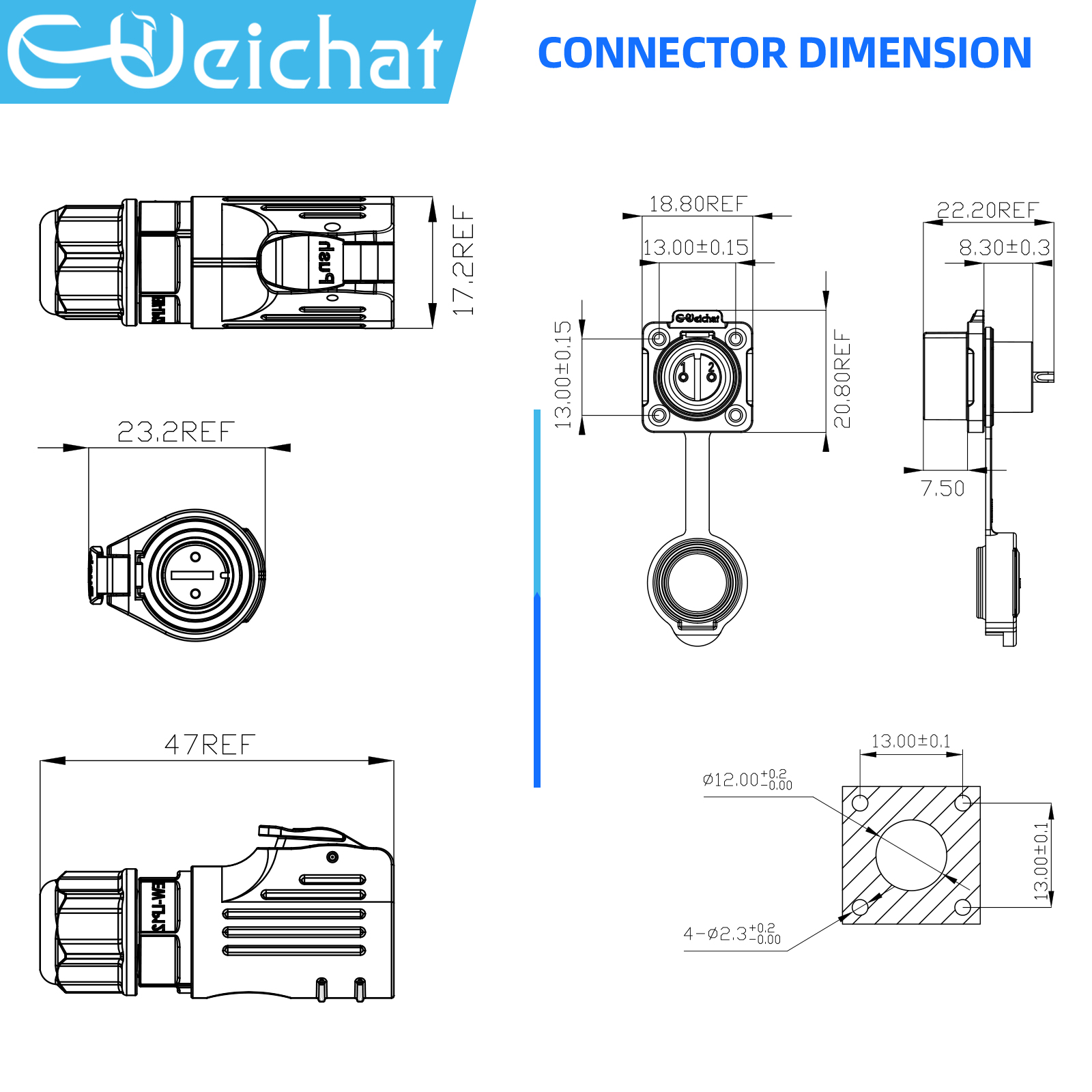 LP12 M12 IP68 Waterproof Outdo - مراجعة Push Fit Connector وسعره