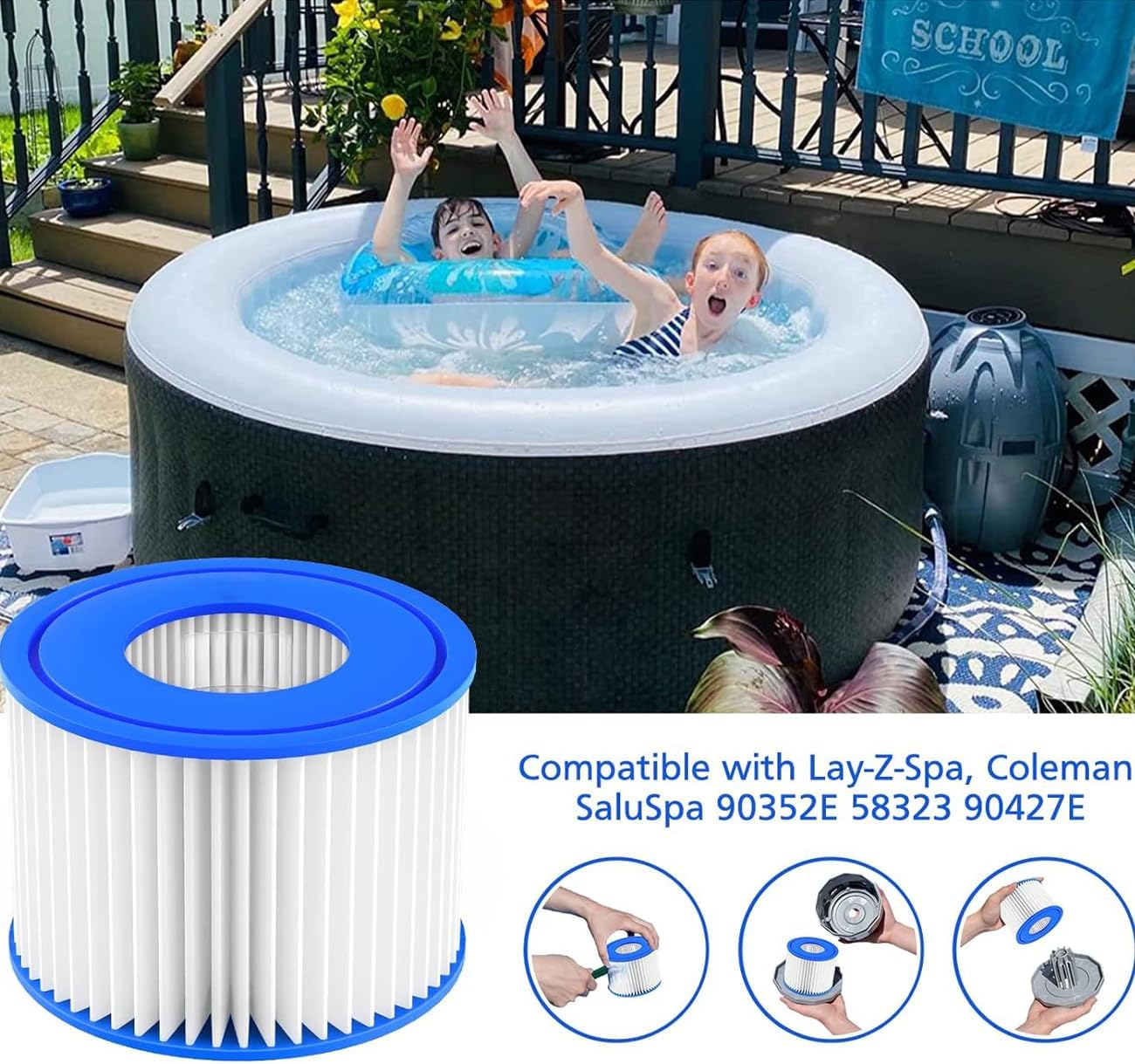 Hot Tub Filter for Bestway Fil - مراجعة Basin Mixer Cartridge وسعره
